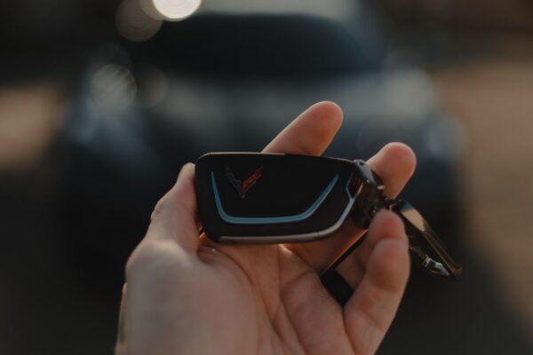 Car key fob representing Mercedes-Benz key programming in Pearland TX